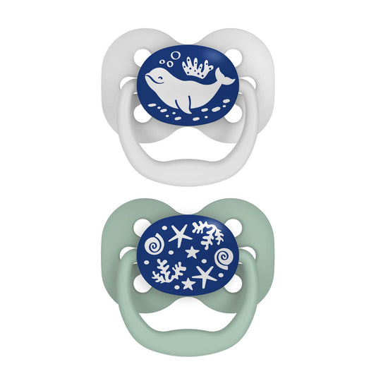 Dr. Brown's™ Advantage™ Glow-in-the-Dark Pacifiers, Ages 0-6 months, 2 Count