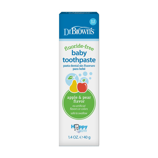 Dr. Brown’s™ Fluoride-Free Baby Toothpaste, Apple Pear, 1.4oz/40g, 1-Pack