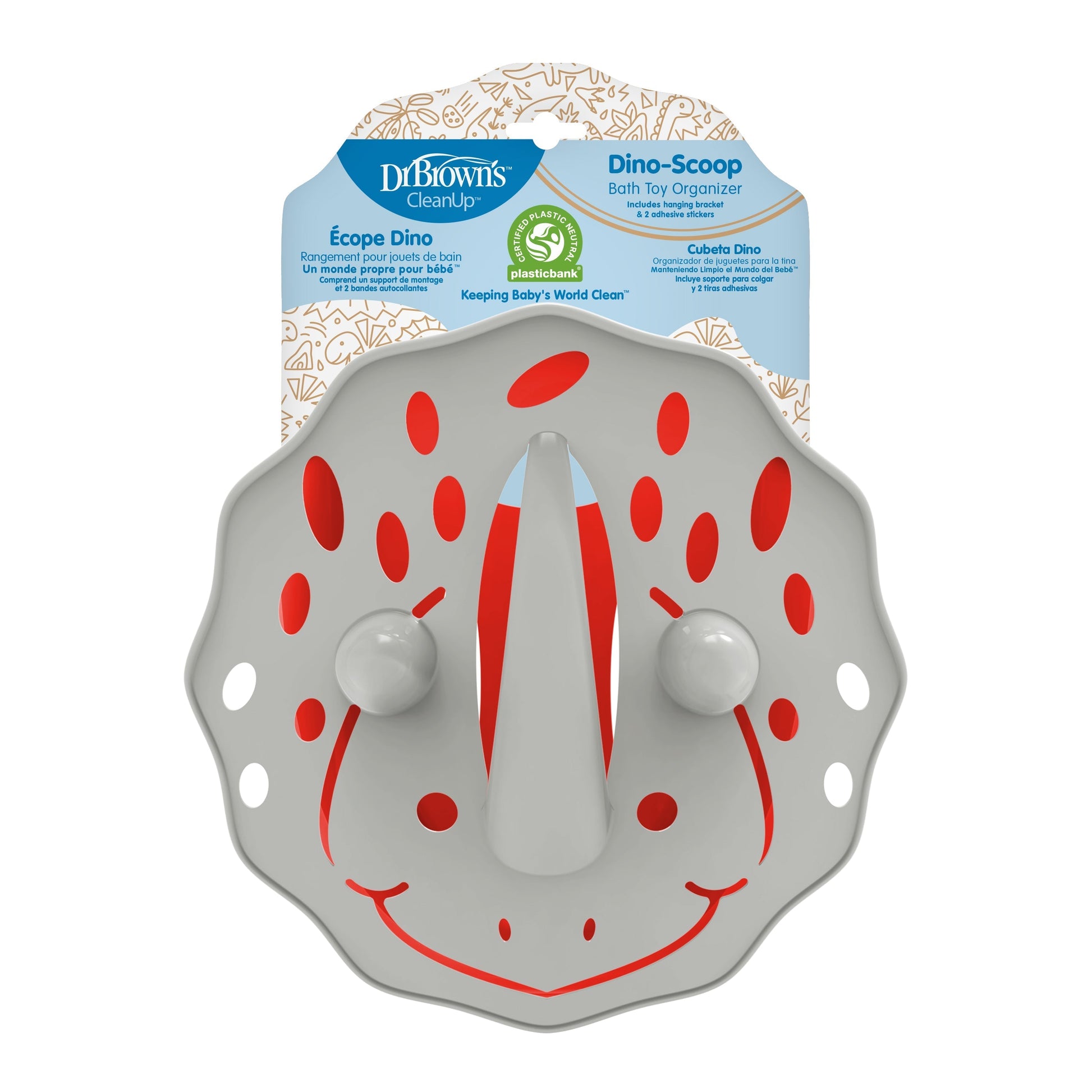 Dr. Brown’s™ CleanUp™ Dino-Scoop Baby Bath Toy Organizer