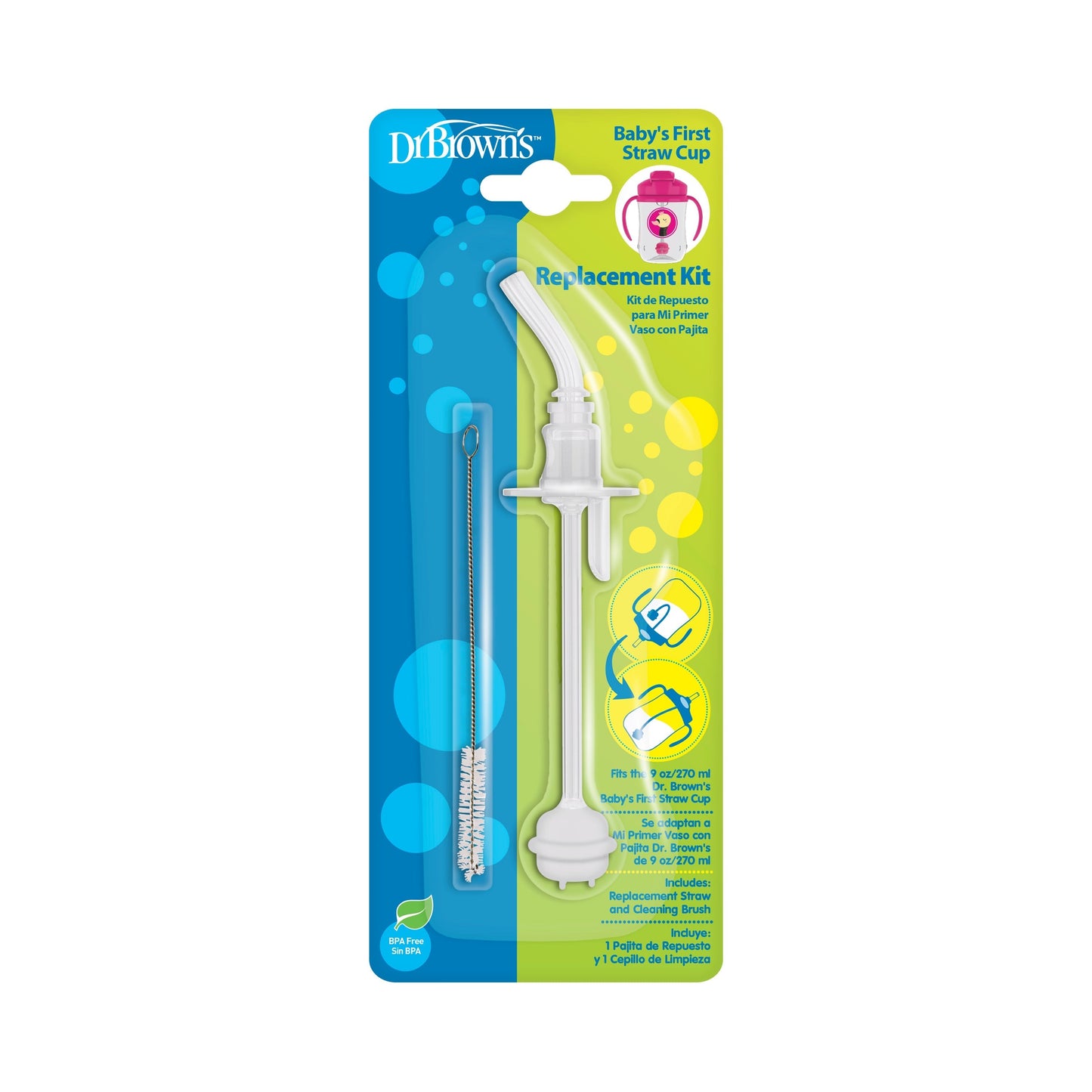 Dr. Brown's Baby’s First Straw Cup Replacement Kit