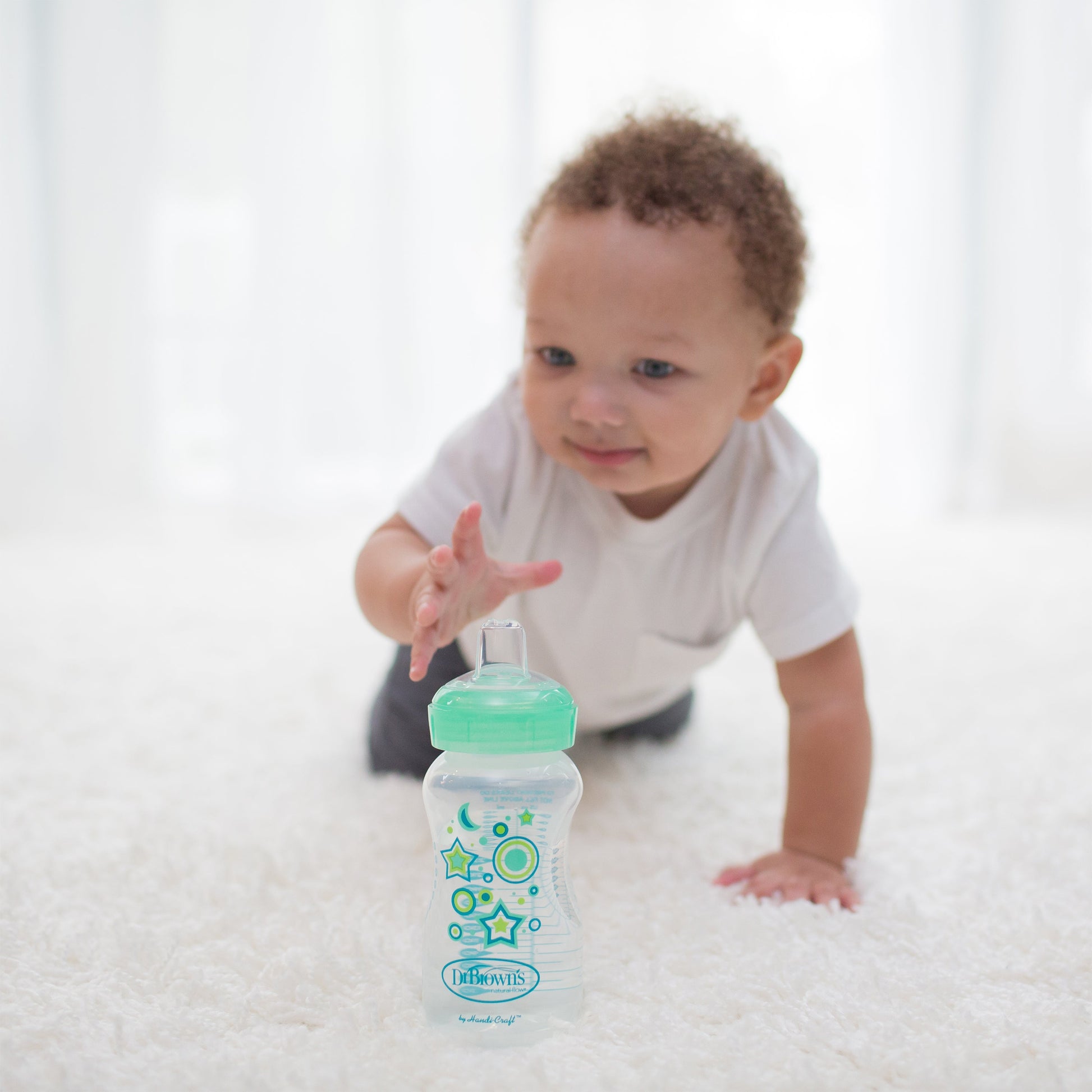 Dr. Brown's Natural Flow Anti-Colic Options+ Wide-Neck Sippy Bottle Starter Kit